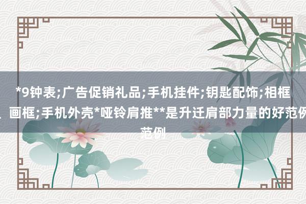 *9钟表;广告促销礼品;手机挂件;钥匙配饰;相框、画框;手机外壳*哑铃肩推**是升迁肩部力量的好范例
